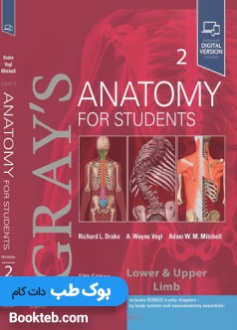 آناتومی گری 2024 جلد دوم اندام زبان اصلی Gray's Anatomy for Students vol 2 (5th edition) 2024